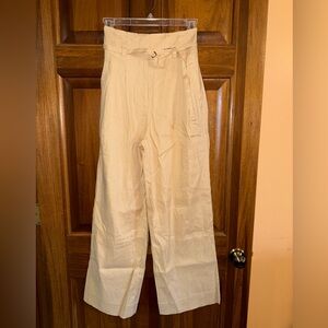 Derek Lam 10 Crosby Women's Beige High-Waisted Pants